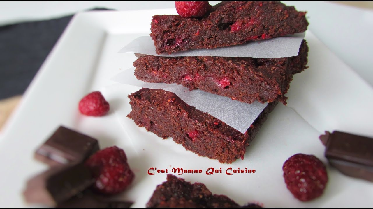 Brownie Chocolat-Framboises