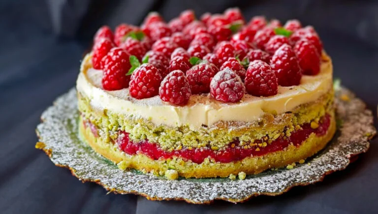 Cake Pistache et Framboises
