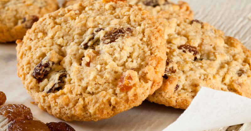 Cookies Avoine et Raisins Secs