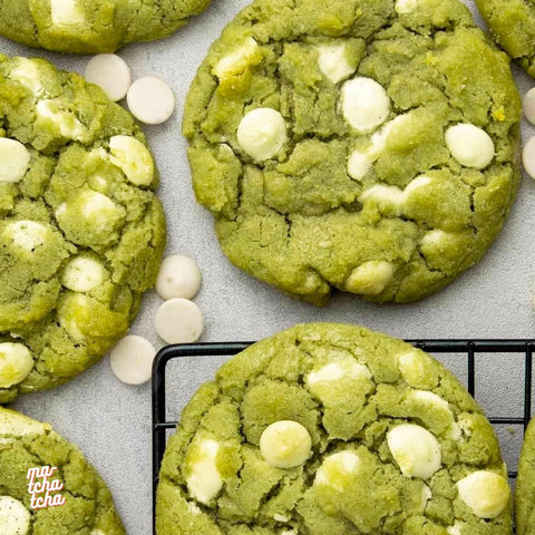 Cookies Matcha et Chocolat Blanc