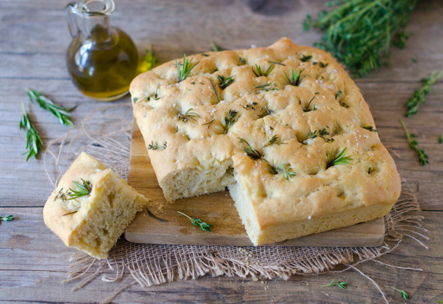 Focaccia à l'Huile d'Olive